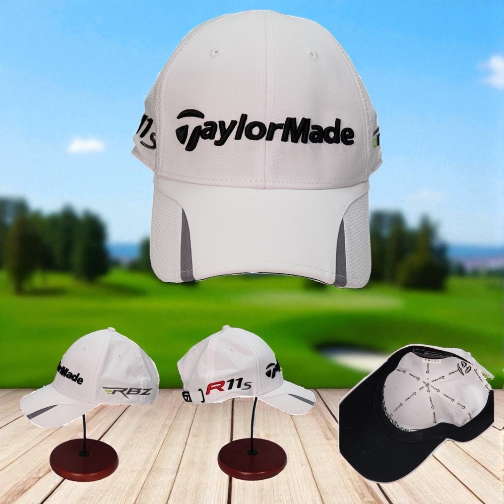 TaylorMade R11S RBZ Black Letters White With Red Highlights Golf Hat Adjustable
